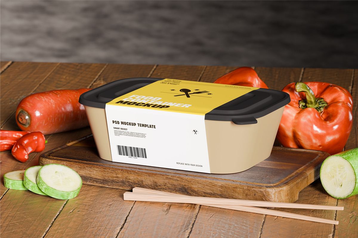 Food Container Mockup, a Cups & Container Mockup by Artnivora.Std (Photo 1 of 3)