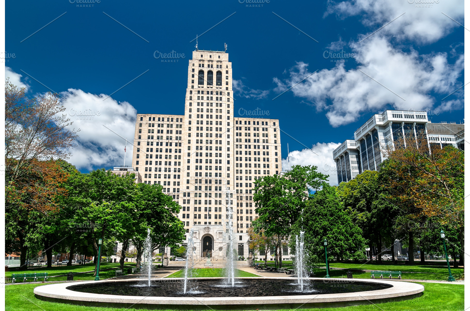State Office Building rising above, an Architecture Photo by Leonid Andronov