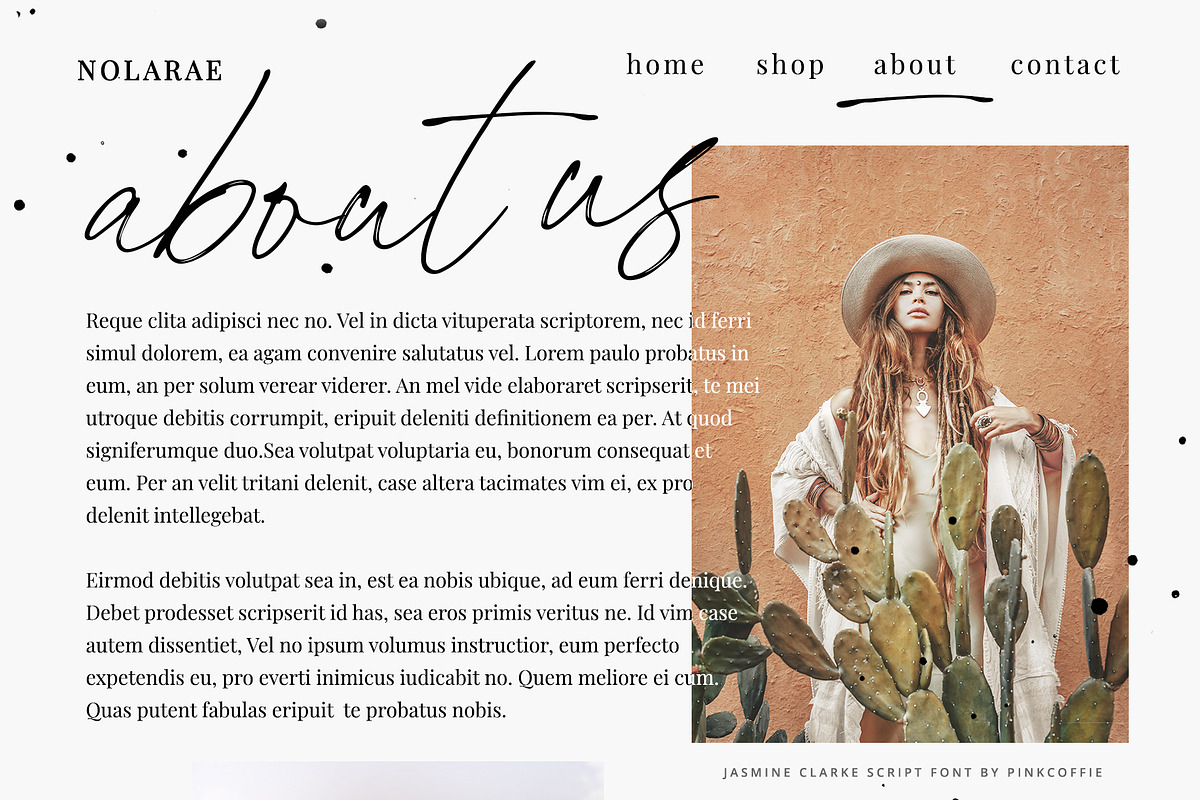 Jasmine Clarke | Casual Chic Font, a Script Font by Pink Coffie (Photo 16 of 23)