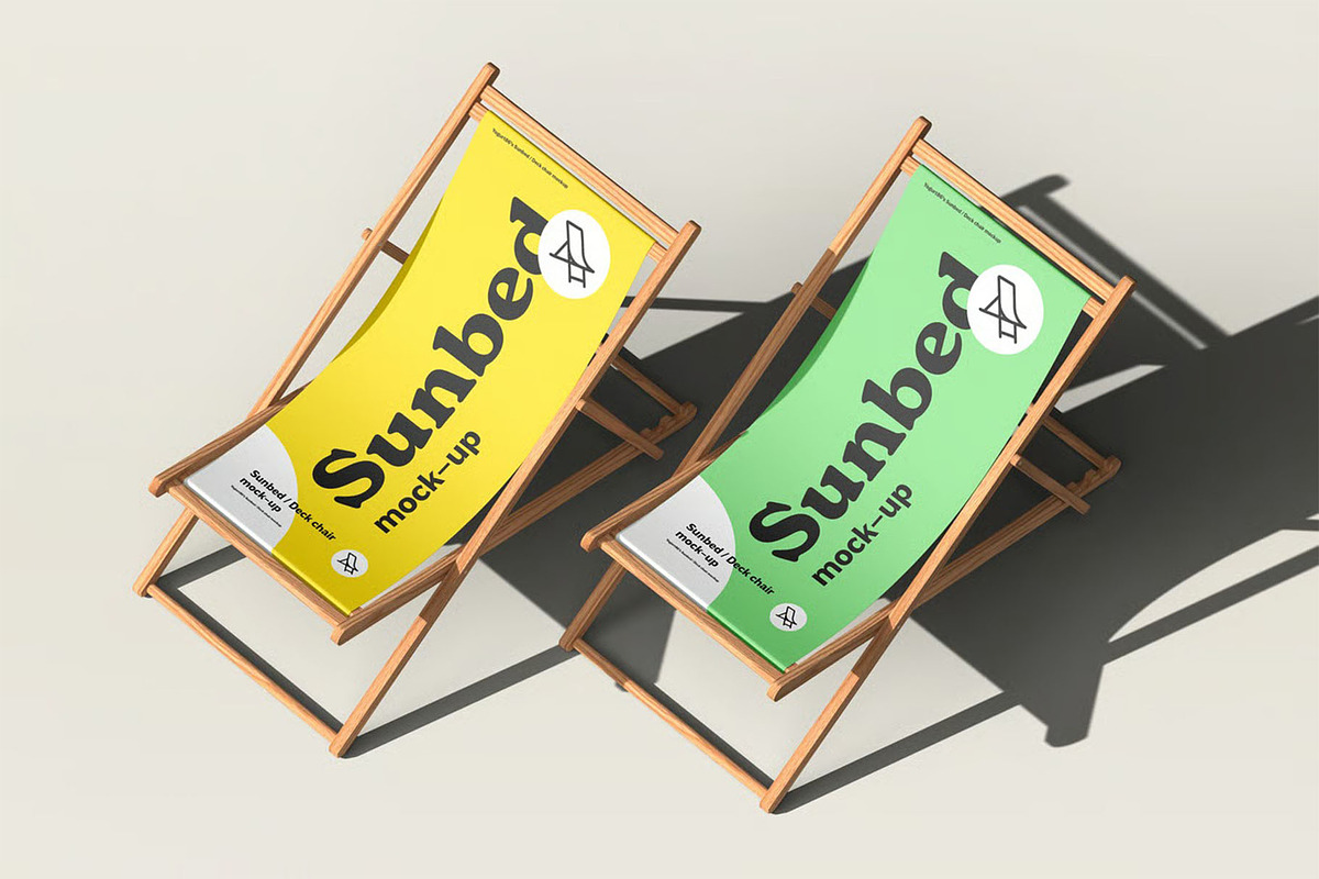 Sunbed Mock-up, a Product Mockup by zippypixelstudio (Photo 2 of 8)