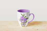 In Violet Watercolor Set, a Decorative Illustration by Aurella Art (Thumbnail 7 of 17)