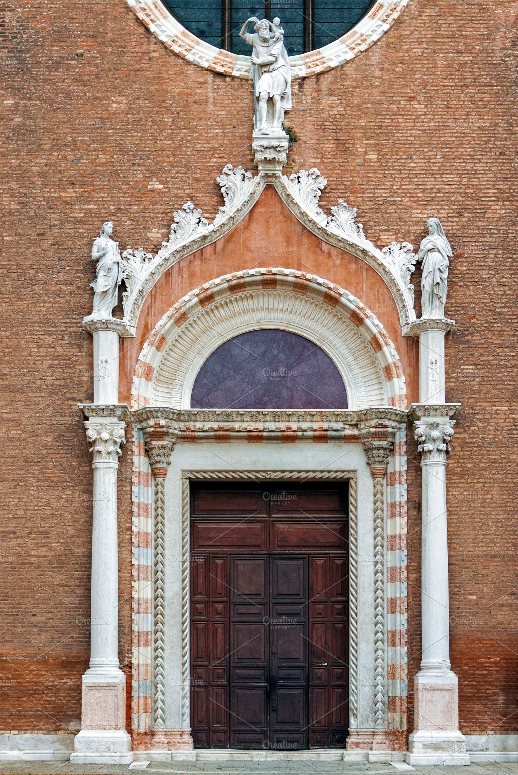 Decorated church doors in Venice, an Architecture Photo by BOOCYS