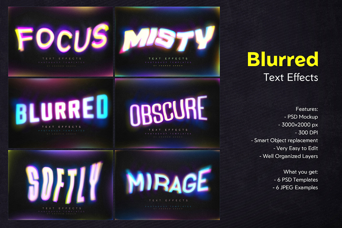 Gradient Blurred Text Effect, a Branding & Logo Template by Andrew Skoch Design (Photo 9 of 9)