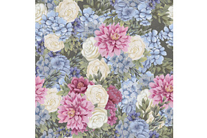 Watercolor floral seamless pattern