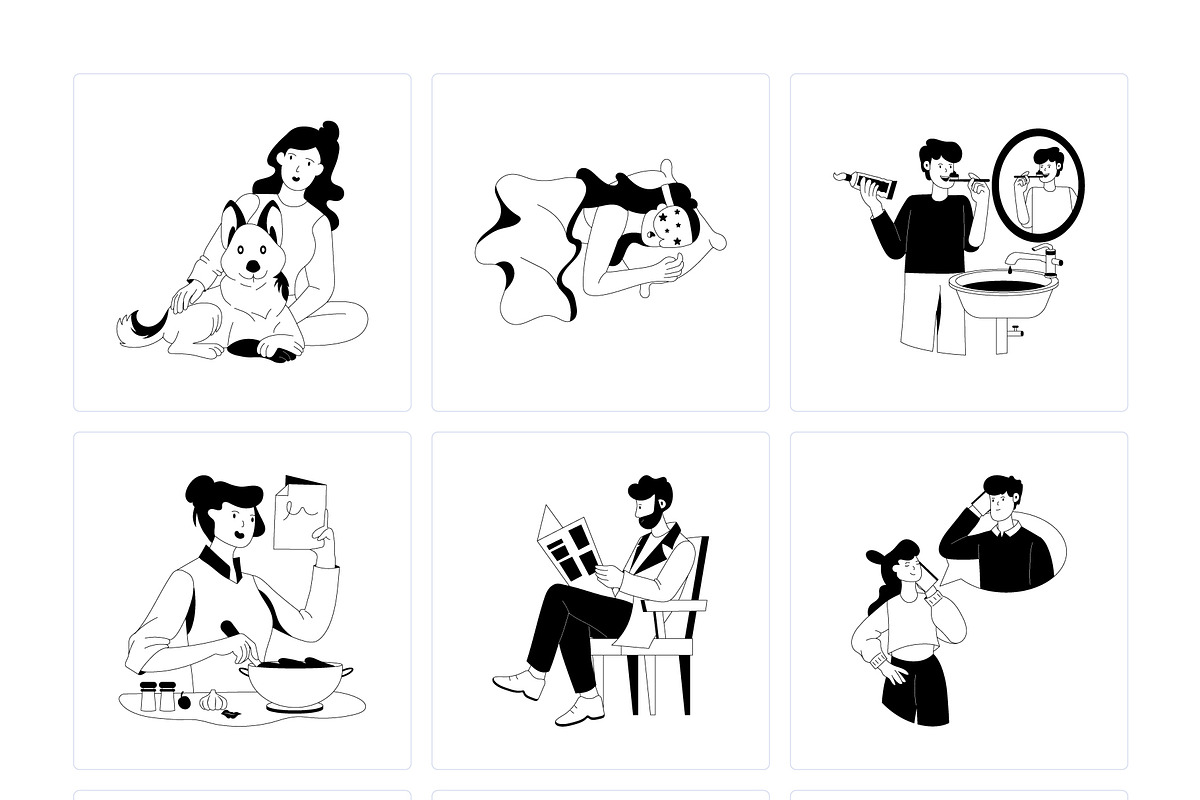 People Lifestyle Illustration Set, a Person Illustration by Prosymbols (Photo 8 of 8)