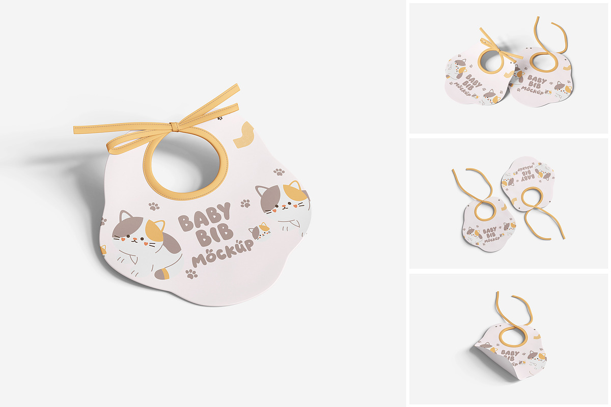 Baby Bib Mockup, a Product Mockup by MrLetters (Photo 1 of 5)