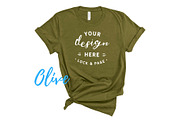 Bella Canvas TShirt Mockups On White, a Shirt Mockup by lock and page (Thumbnail 24 of 92)