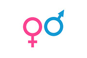 Male and female sex symbols, an Outline Icon by RODINA (Thumbnail 1 of 3)