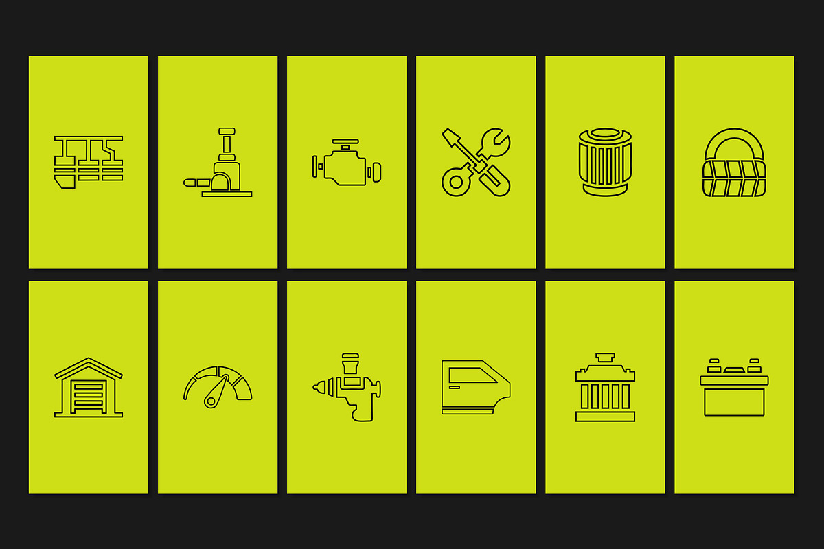Automotive Green Template, a Social Media Template by Kalubuak (Photo 9 of 10)
