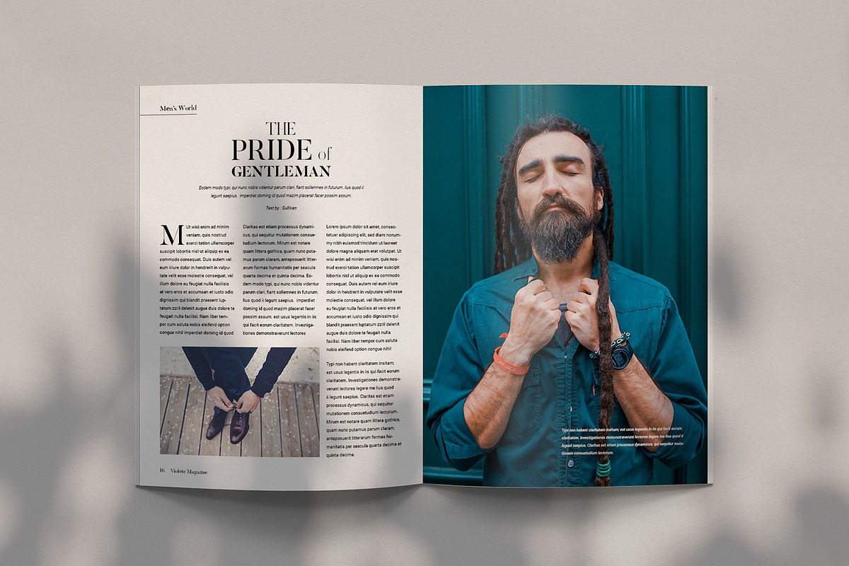 Violete Magazine, a Magazine Template by Bokuto (Photo 6 of 8)