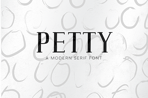 Petty - A Modern Serif Font