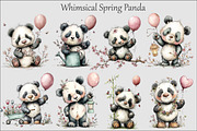 Whimsical Spring Panda Clipart, an Illustration by Design Market (Thumbnail 2 of 5)