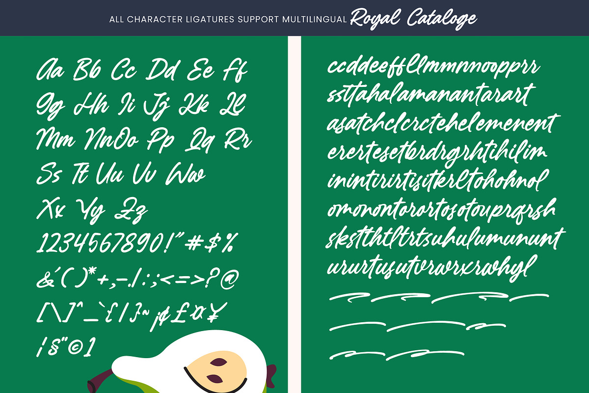 Royal Cataloge Handwritten Script, a Script Font by Letterena Studios Script (Photo 10 of 10)