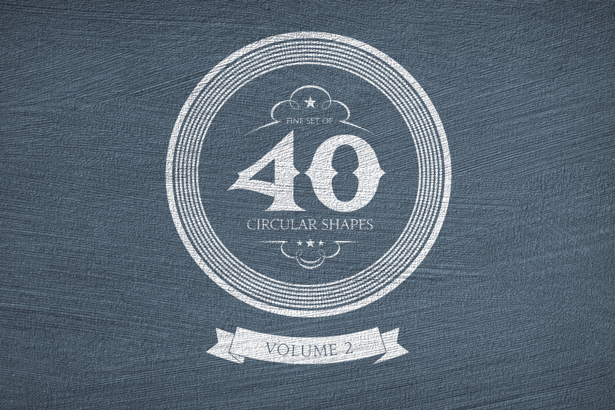 40 Circular Shapes - Vector - Vol. 2