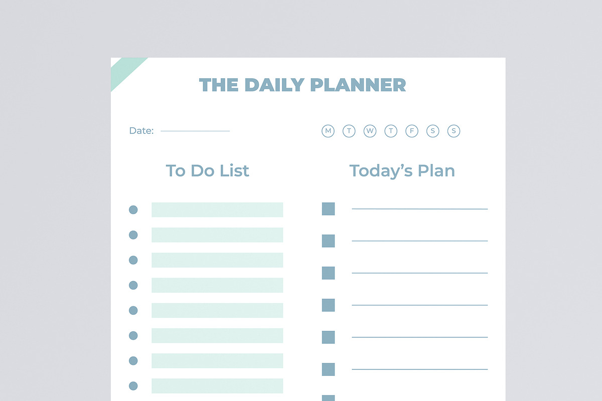 Daily Planner Design Template