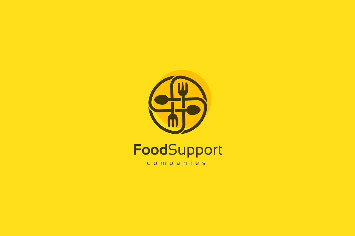 Food Support Logo, a Branding & Logo Template by CAIRON CREATIVESTUDIO