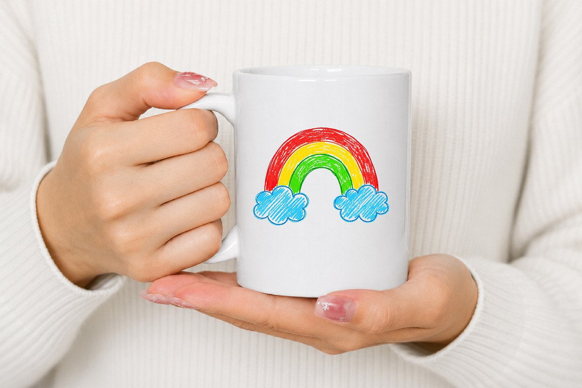 Hand Drawn Rainbow PNG, a Seasonal Illustration by Canvas Craft (Photo 5 of 6)