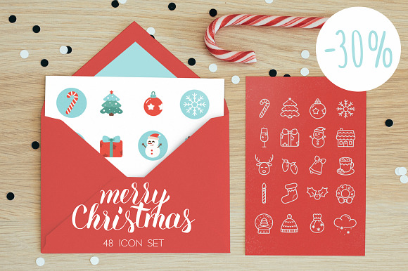 48 Vector Christmas Icon