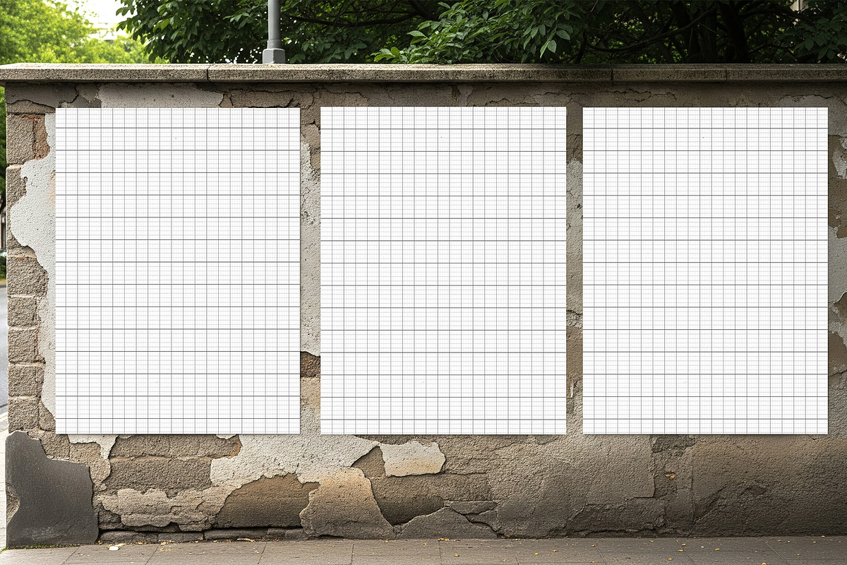 Wall Poster PSD Mockup, an Advertising Mockup by graphypix (Photo 4 of 4)