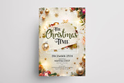 3 Merry Christmas Vintage Flyers, a Flyer Template by PixelsDesign (Thumbnail 4 of 4)