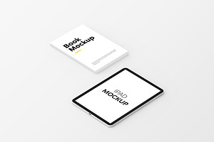 Book & IPad Mockup