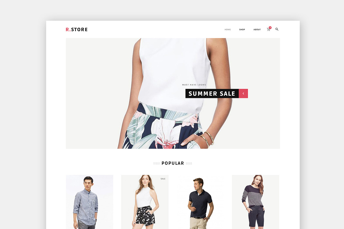 Rstore - Clean WooCommerce WP Theme, a WordPress Template by themenow (Photo 2 of 8)