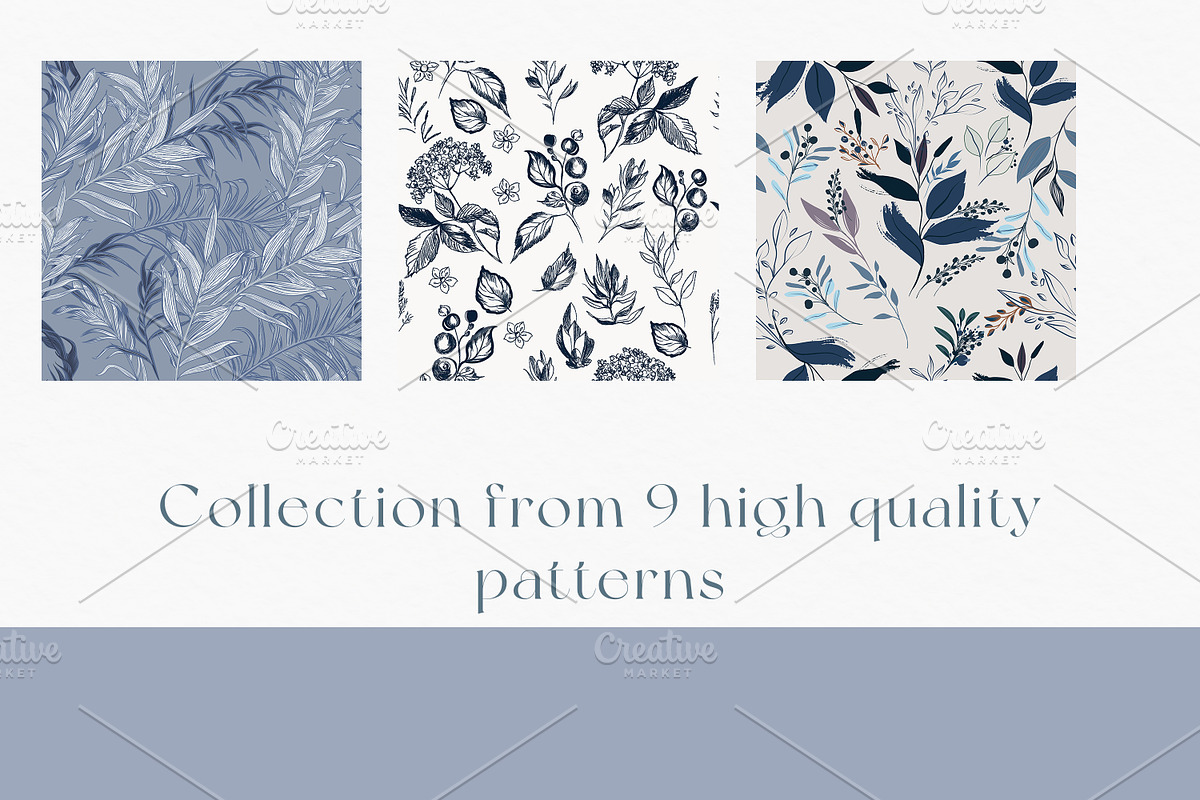 TOILE DE JOUY vector patterns set, a Seasonal Illustration by FleurArt (Photo 3 of 8)