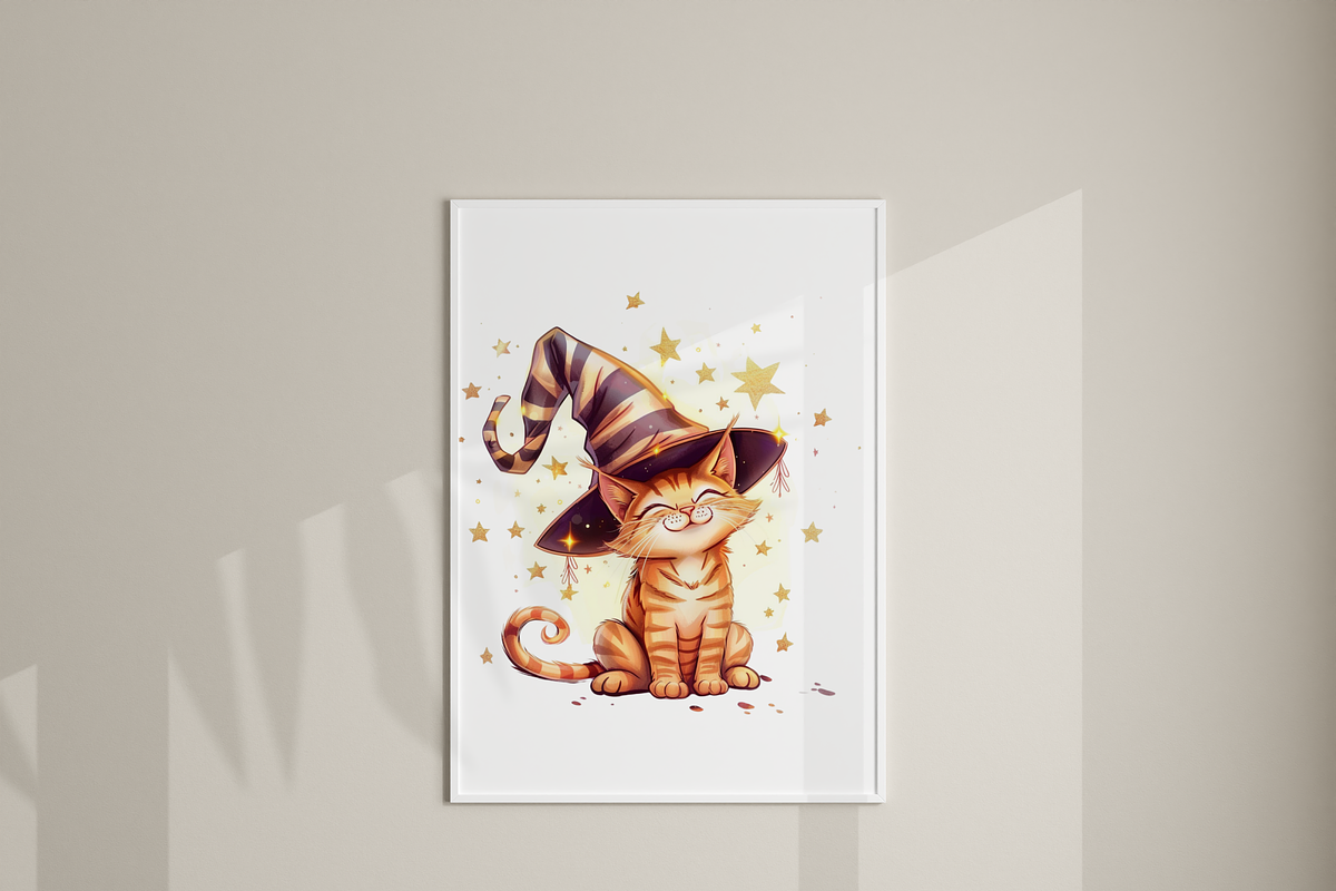 20 PNG Halloween Witch Cat Clipart, an Animal Illustration by Pati Charm Studio (Photo 6 of 7)