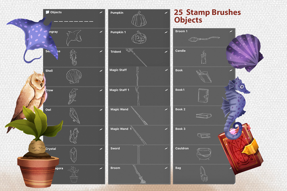PROCREATE CHARACTER CREATOR TOOLKIT, a Brush Add-On by AlexandraArt (Photo 9 of 13)