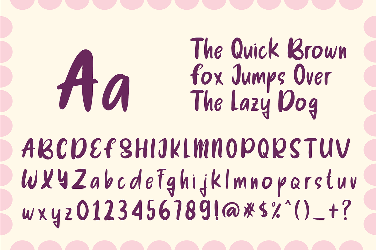 Sweetsix - Playful Font, a Handwritten Font by Berdansabersama (Photo 2 of 9)