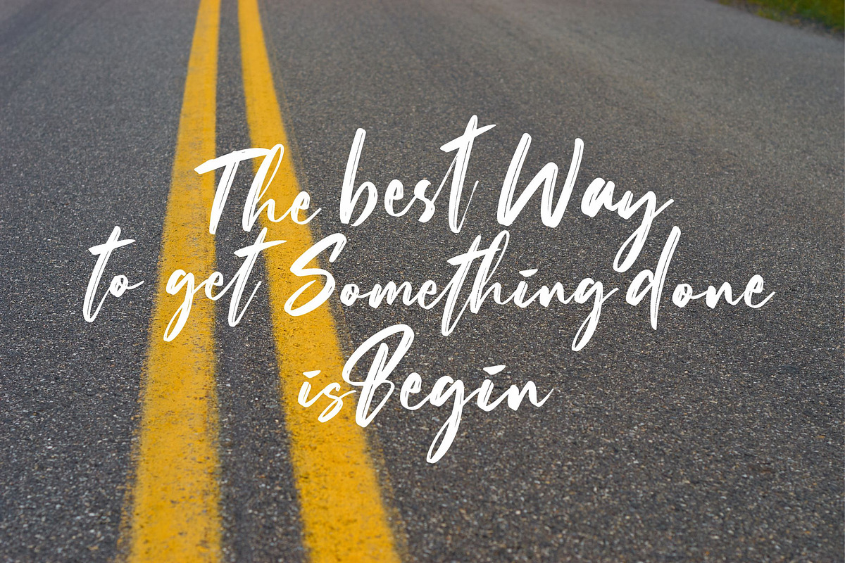 Ballitina Brushed Font, a Script Font by Lythcreative (Photo 6 of 8)