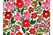 Embroidered Flower Flowers, a Background Graphic by IrySha (Thumbnail 8 of 8)