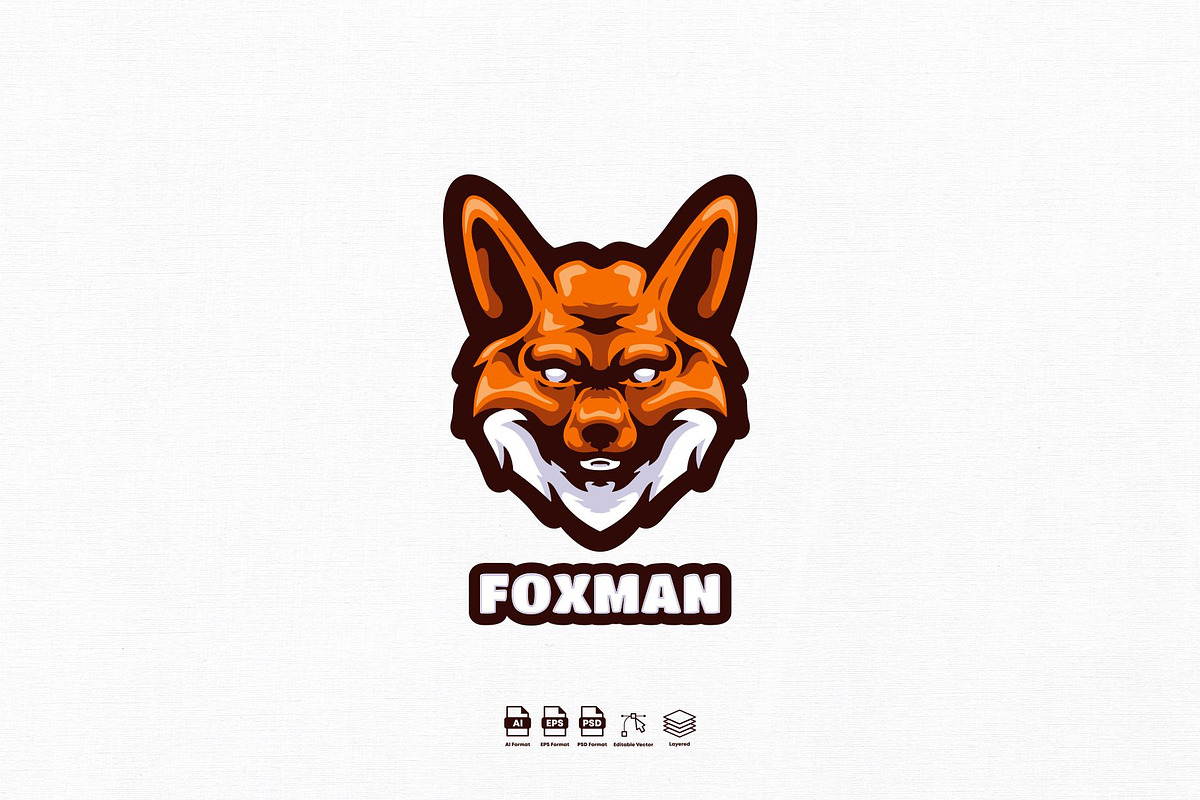Fox Man Mascot Logo Design, a Branding & Logo Template by kromastd22