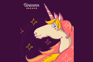 Beautiful Magic Unicorn Two Styles