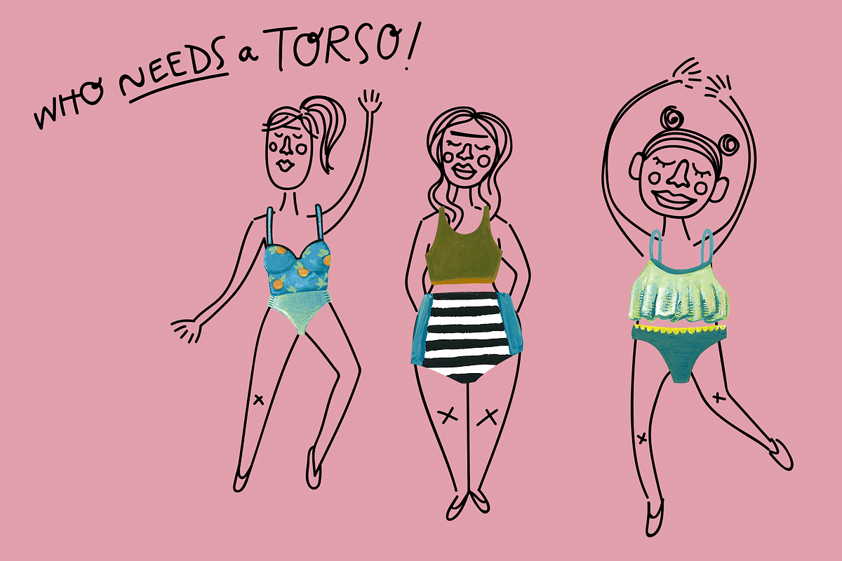 Swimsuits & Sea Creatures, an Illustration by Katrina Junio (Photo 4 of 7)