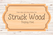 Struck wood Display font, a Sans Serif Font by Mehul Munjani (Thumbnail 1 of 9)