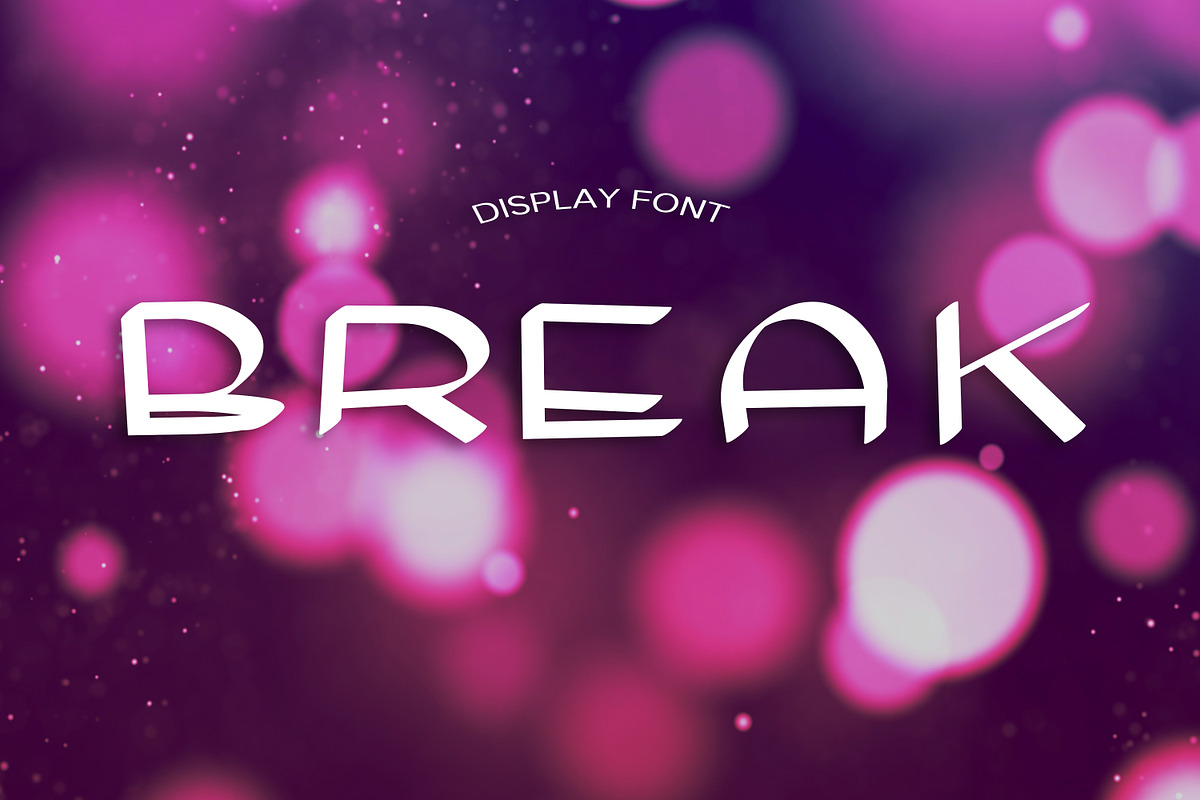 BREAK font