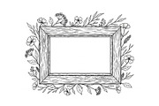 Rustic Floral Frame SVG Bundle, an Illustration by jahid234 (Thumbnail 26 of 31)