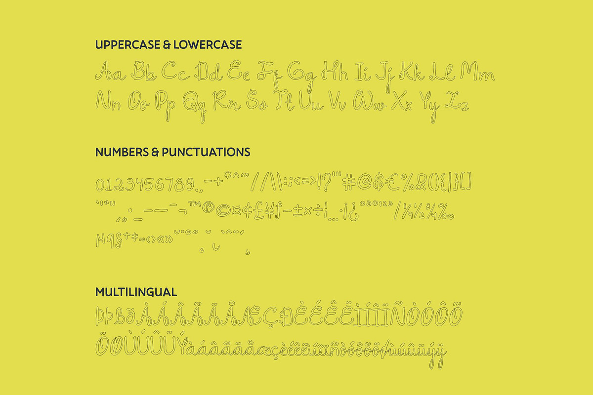 CS Willard Dashed, a Script Font by Craft Supply Co. (Photo 8 of 8)