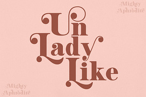 Mighty Aphrodite // A Classy Serif