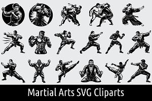 Martial Arts, Fighter SVG Cliparts