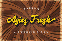 Agies Fresh - Retro Bold Script Font