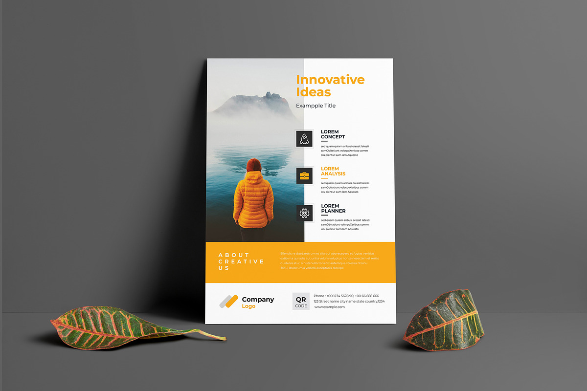 Simple Business Flyer Template, a Flyer Template by evgenystudio