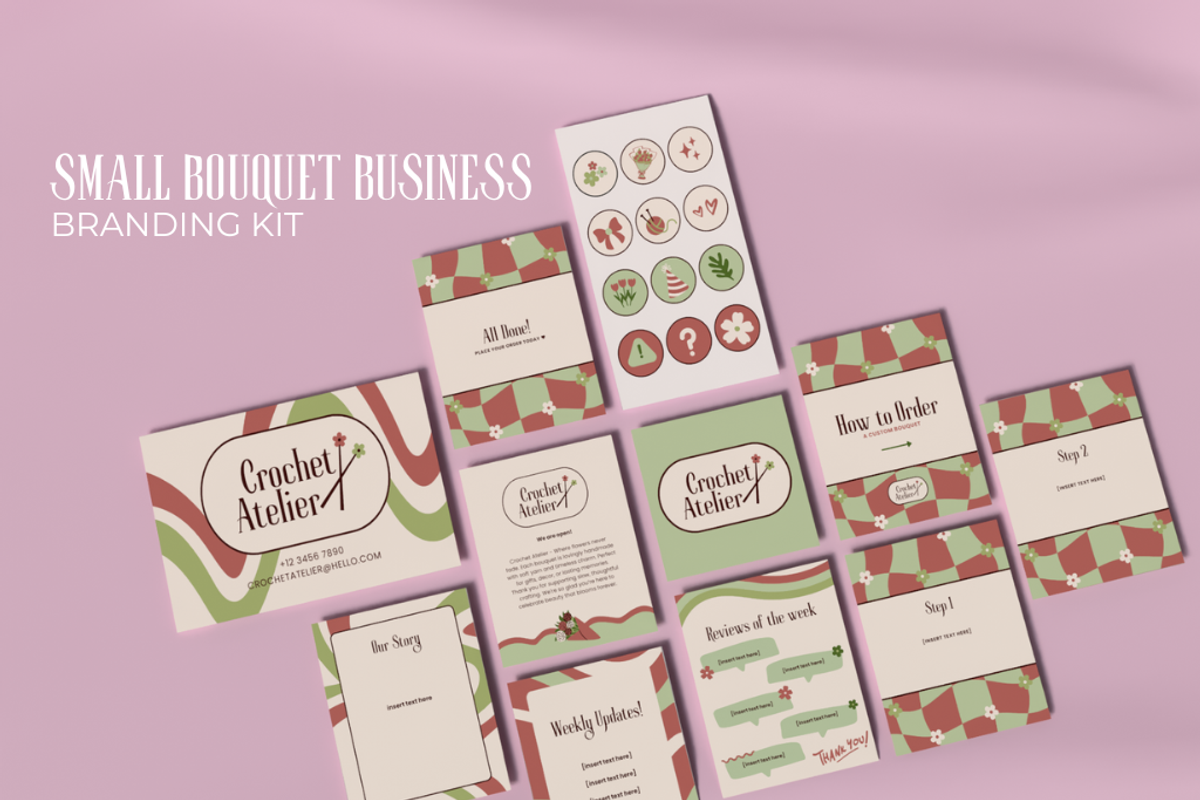 Retro Social Media Branding Kit, a Templates & Theme by ncanvas (Photo 1 of 3)