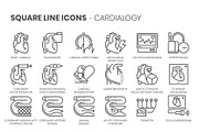 Square line icons, an Outline Icon by Howcolour (Thumbnail 78 of 85)