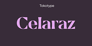 Celaraz, a Serif Font by Tokotype (Thumbnail 1 of 6)