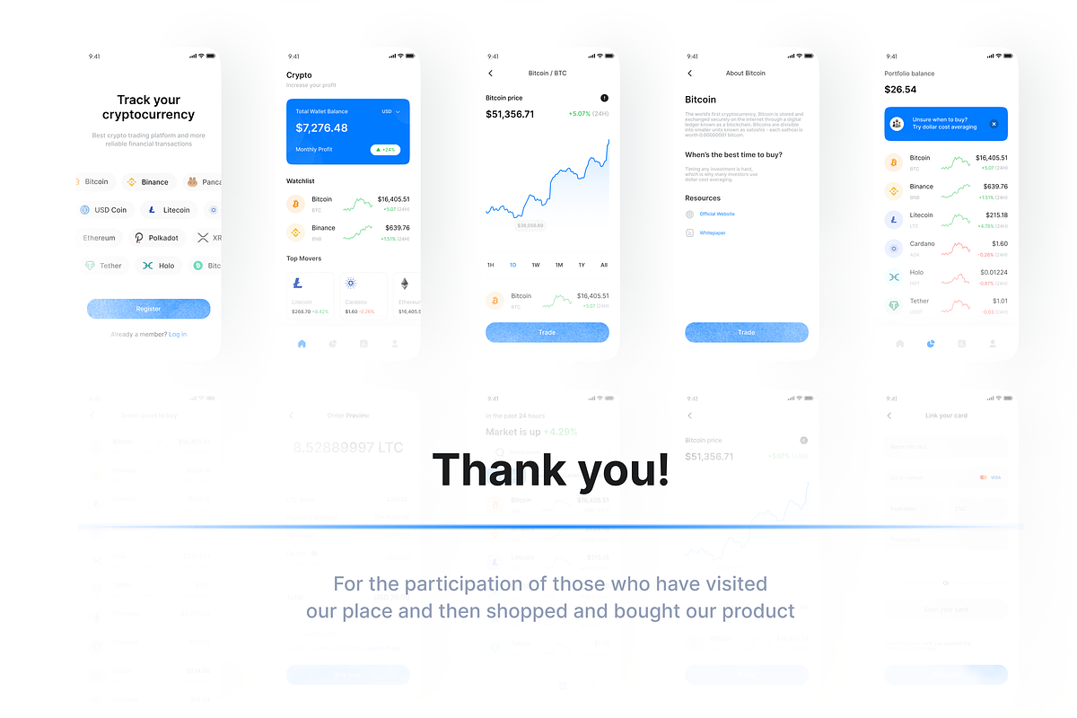 Crypto Market - UI Kit Mobile, an UI Kit Template by Korsa Agency (Photo 6 of 6)