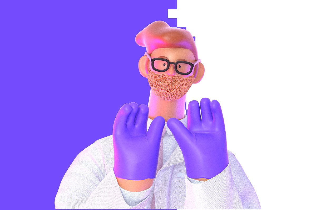 Doctor, 3D illustrations set, a Healthcare Illustration by Grivina's shop (Photo 14 of 19)