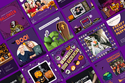Halloween Social Media Template, a Social Media Template by Meoww_Design (Thumbnail 3 of 6)