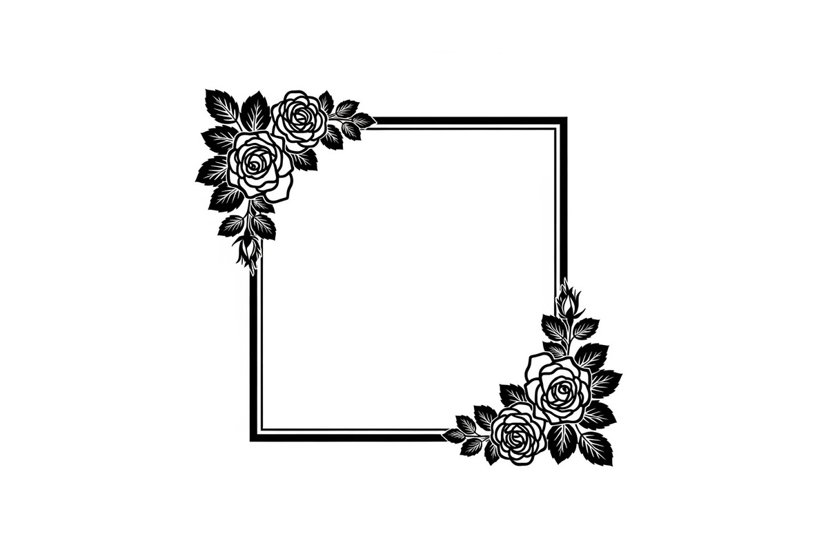 Floral Decorative Frame Vector Bundl, an Illustration by musafir_fashion (Photo 29 of 51)